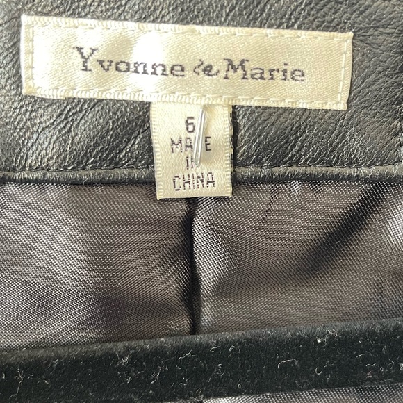 Yvonne Marie Lambskin Leather Jacket Studded Black Moto Jacket Cropped Leather C - Picture 3 of 6